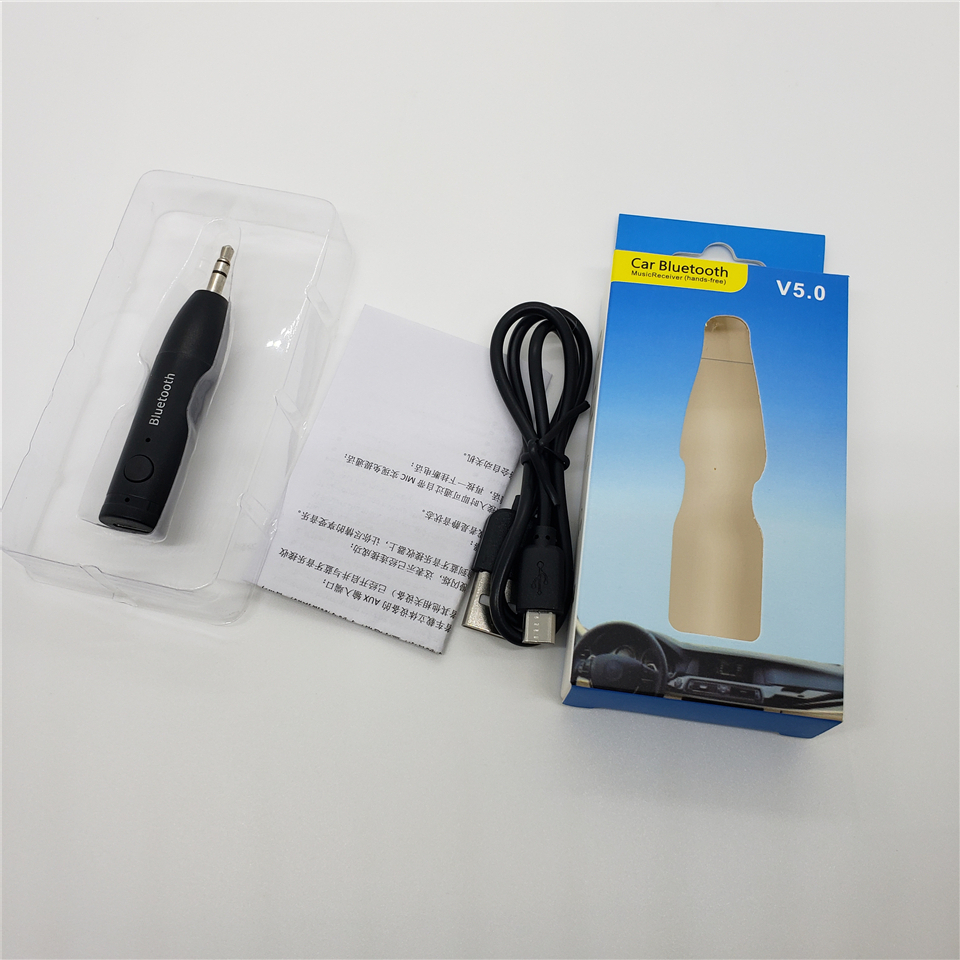 Bluetooth-ontvanger, mini USB 3,5 mm jack AUX audio auto