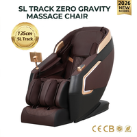 Fauteuil de massage OYEAL moderne de luxe, Shiatsu, corps entier, zéro gravité, pliable, en cuir, avec fonction de massage des pieds et minuterie