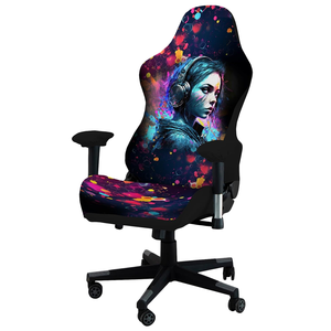 Housse de <span class=keywords><strong>chaise</strong></span> de jeu ergonomique <span class=keywords><strong>pour</strong></span> ordinateur de bureau, housse en polyester extensible, adaptée aux chaises de course inclinables et autres chaises de jeu - Product Image 1