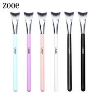 Démaquillant pour les yeux avec logo personnalisé, nettoyant pour extensions de cils, nettoyant pour pinceaux de maquillage, brosse à cils incurvée et moelleuse