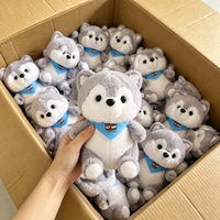 Peluches Husky mignonnes et kawaii, 8 pouces, en promotion, pour enfants, cadeaux d'anniversaire, décoration de chambre.