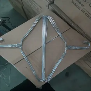 Laundry Metal Wire Hanger Disposable Galvanized Coat Hanger White Hanger Used For Clothes Manufacturer