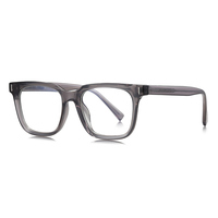 Nouvelles Lunettes Carrées TR90 pour Homme Anti-Lumière Bleue, Montures Optiques avec Branches en Fil Métallique CP 097