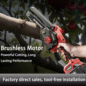 Mini tronçonneuse électrique sans fil légère et sans balais pour l'élagage des arbres et la coupe du bois dans le jardin - Product Image 3