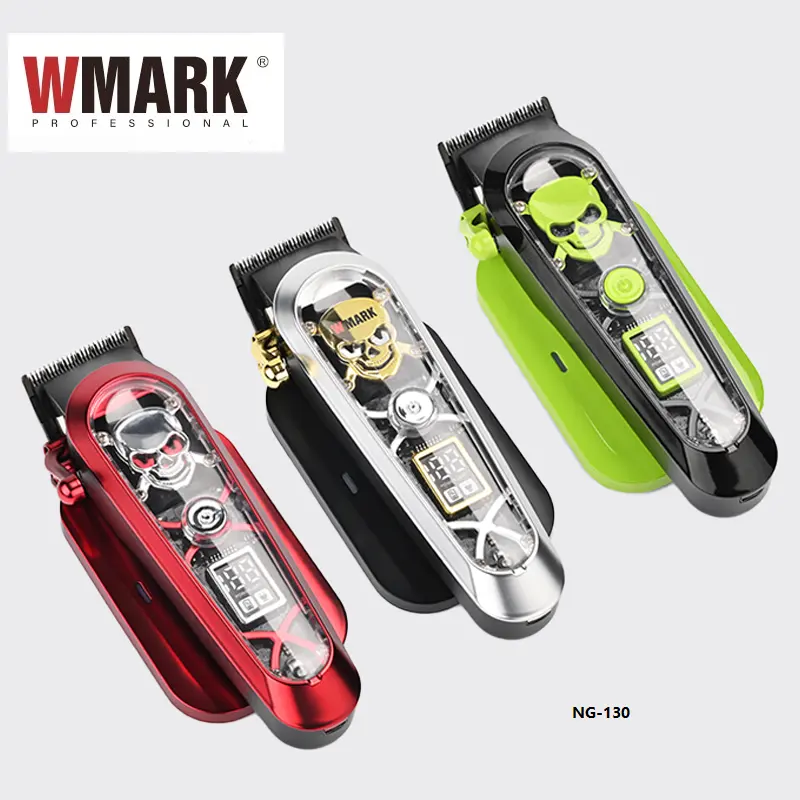 WMARK NG-130 Wholesale Wireless Sensor Charging Electric Barber Mens Hair Clippers Rechargeable Salon Hair cutter for Barber