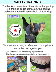 Collier d'entraînement pour chien NIBAO sans traction avec lien amovible et boucle à dégagement rapide - Product Image 2