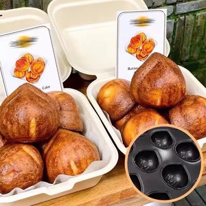 Molde para Pastel y Muffins, 40 Cavidades, Forma de Castaña, Antiadherente, para Hornear en Horno (Negro) - Product Image 2