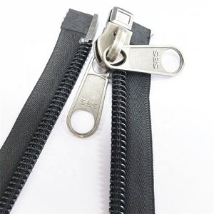 Sbs thương hiệu 5 #8 #10 # Nylon mở-kết thúc dây kéo mạnh mẽ nhà máy tùy chỉnh thực hiện hai mặt Thanh trượt cho lều ngoài trời và sử dụng hàng may mặc - Product Image 3