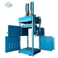 Presse à balles verticale automatique en aluminium et bouteille en plastique dur pressant la machine de compression avec le moteur comme composant de noyau