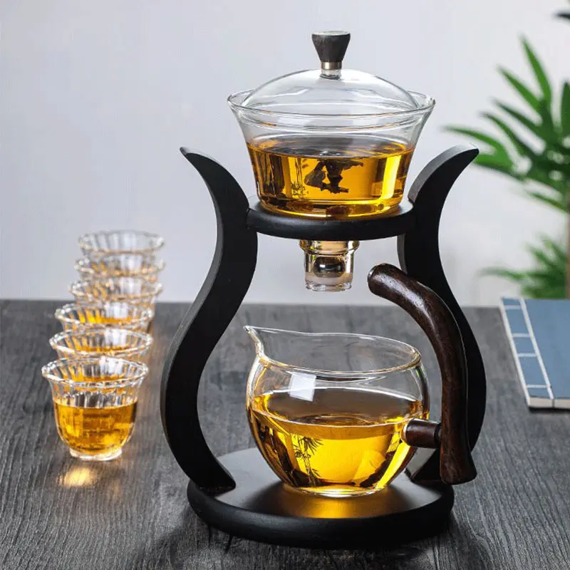 Hot bán Tích Hợp Trà Maker hộ gia đình bán tự động Bộ trà thủy tinh