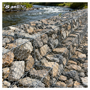 Mur de soutènement en gabion hexagonal durable pour le contrôle des glissements de terre et de l'érosion des sols - Product Image 4