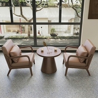 Ensemble table et chaises de café rétro, mobilier de restaurant en cuir, usage commercial, banquette 6 places pour salon de thé, bar, lounge, salle d'attente