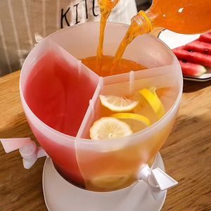 169o Organisateurs de réfrigérateur extérieur 5L/169o <span class=keywords><strong>Robinet</strong></span> Distributeur de boissons Jus en plastique Limonade Boissons Seau Liquid Storage Parties - Product Image 2