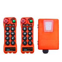 Control Remoto Industrial para Grúa Aérea JYRDI Q800, 2 Transmisores y 1 Receptor, Señal Estable, Robusto y Duradero