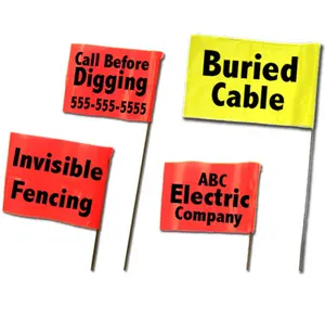 Electric Dog Fence Boundary Flags