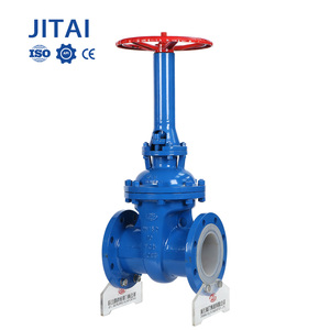 Factory Custom Marine Manual DN150 DSS High-Temperature Resistant PTFE <b>Rubber</b>-Lined Flanged Gate CE Certified 2 Year ISO Standar - Product Image 1