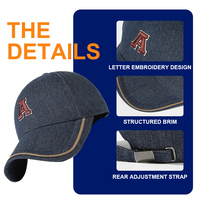 Gorras con logotipo personalizado, fabricante de gorras, gorra de algodón lavado, gorra de diseñador, bordado de letras, ajustable a la circunferencia de la cabeza.