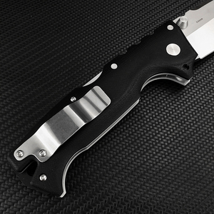 Coltello Pieghevole Tattico AD10 con Lama Drop Point in S35VN e Manico in G10, Coltello da Campeggio con Clip Posteriore - Product Image 3