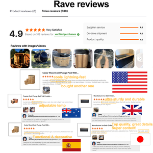 تفضيل الصناعة أفضل قيمة CE معتمد من الأرز الأحمر حوض استحمام جليدي يغرق على البارد مع مبرد ومرشح لاستعادة العضلات - Product Image 5