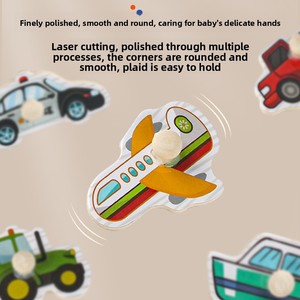 Jeu de puzzle en bois créatif et multifonctionnel Montessori pour l'apprentissage et la préhension des enfants – Outil de jeu éducatif amusant - Product Image 3