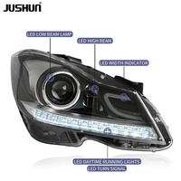 JUSHUN Phare Led pour Mercedes benz Classe C W204 2011-2014 Phare Voiture Partie Plug and Play