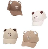 Gorra de Béisbol de 6 Paneles con Visera para Bebés, Unisex, de Poliéster/Algodón, para Niños, Primavera/Verano