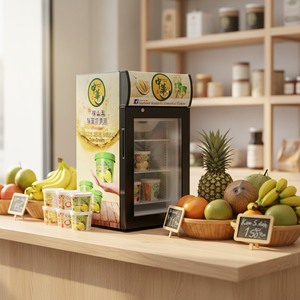Refrigerador de mostrador con puerta de vidrio de 50L -25°C ℃   Refrigerador para <span class=keywords><strong>Durian</strong></span> - Product Image 1