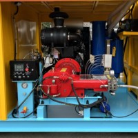 Pompe à jet d'eau haute pression SW pour moteur diesel, puissance 191 kW, pour le nettoyage et le décapage des marquages routiers sur conduites de 10 m, haute performance