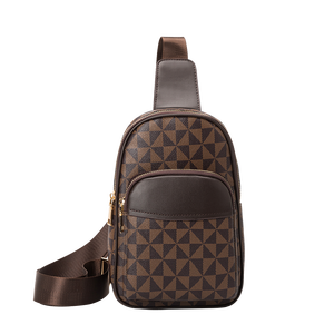 Benutzer definierte wasserdichte PU Messenger Herren tasche Outdoor Cross Leder Brusttasche - Product Image 1