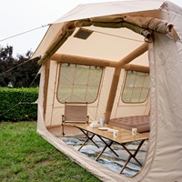 Tente de camping gonflable 13,68 m² Grande tente pneumatique en Oxford pour le camping familial, le camping en plein air, la vente au détail et la vente en gros