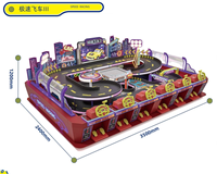 Machine de jeu de course de vitesse pour 6 joueurs, équipement d'arcade à monnayeur pour voitures de course, pour centres commerciaux et parcs d'attractions intérieurs