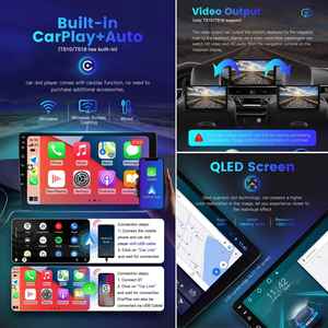 วิทยุติดรถยนต์ระบบแอนดรอยด์9-10นิ้ว2 DIN 8-core เครื่องเล่นสเตอริโอในรถยนต์ DSP GPS ควบคุมวิทยุ RGB 64GB - Product Image 5