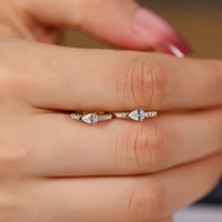 En stock, vente chaude : Boucles d'oreilles en or massif 18 carats avec diamant de laboratoire en forme de poire pour femme, bijoux raffinés pour anniversaire et rendez-vous galant