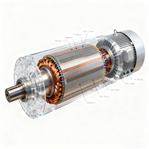 2MW Luft-Wasser-Gekühlter Doppelstrom-Windturbinengenerator 2150kW für Hochgebirgs-Windparks - Product Image 3