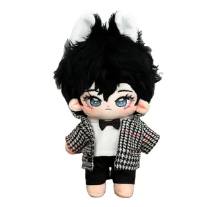Custom Idol new fashion anime game character cartoon image plush boy with crazy hair custom plush dolls