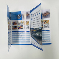 Impression offset professionnelle sur mesure de dépliants format A4, conception de flyers avec dorure, brochure, reliure parfaite avec papier de qualité supérieure