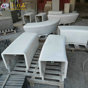 Nuevos Bancos de Hormigón para Exteriores Magic Stone, Forma Irregular, Material GRC, Uso en Parques Municipales - Product Image 3