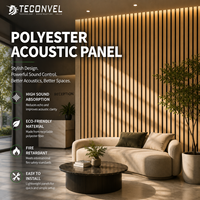 Panneaux de plafond acoustiques écologiques modernes, panneaux décoratifs absorbants le son pour salles de conférence, gymnases, appartements, espaces commerciaux