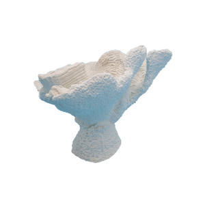 Scandinavische Stijl Witte Kunstmatige Koraalornamenten Handgemaakte Handgeschilderde Minimalistische Hars Ambacht Voor Desktop Huisdecoratie - Product Image 3