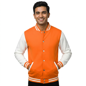 New Latest Designs <b>Long</b> Sleeve Varisty <b>Jacket</b> for <b>Men</b> and Plain Dyed Quick Dry Solid Color CollegeBaseballjacket for <b>men</b> - Product Image 1