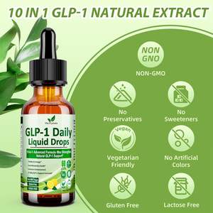 Gotas Líquidas Diarias de GLP-1 Oral 10 <span class=keywords><strong>en</strong></span> 1 de Origen Natural, 60 ml, 1710 mg, Apoyan la Salud Metabólica y los Buenos Hábitos Alimenticios - Product Image 3
