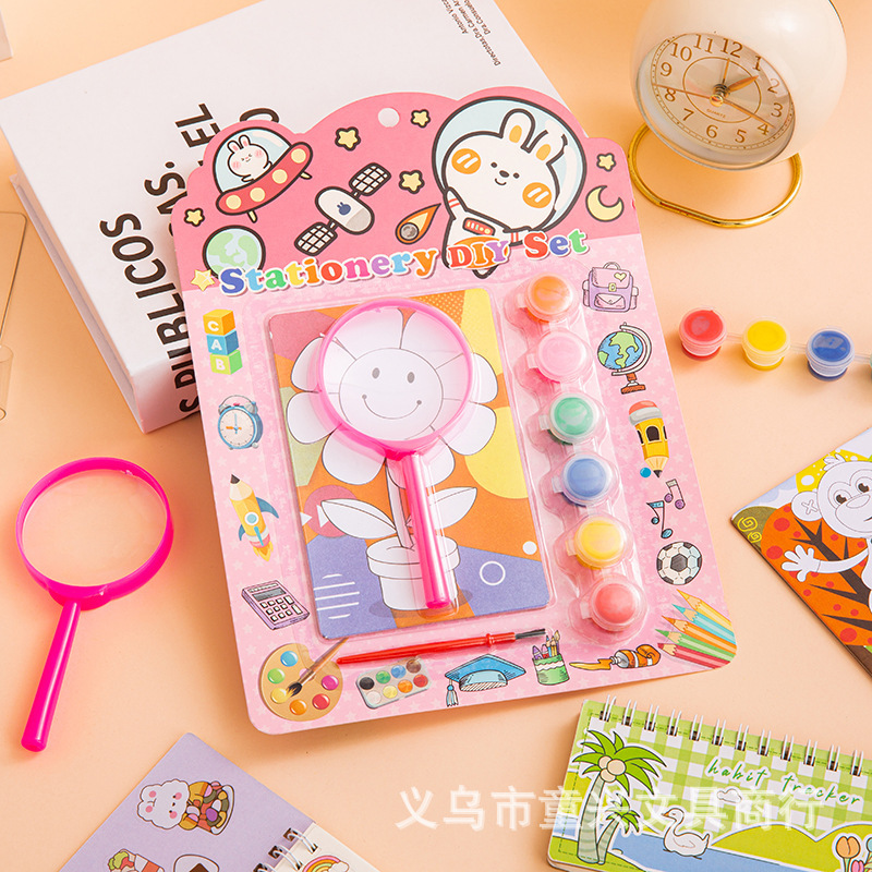Magnifying mirror painting kit-flowers