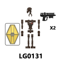 LG1019 Battle Command Security Droid Space Wars Juguetes Gifts Plastic Anime DIY Educational Building Block Sets Kids Toys