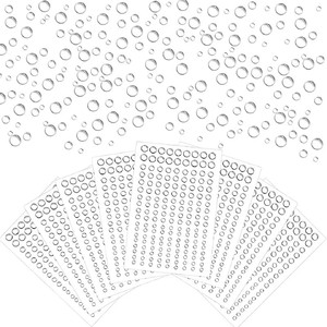 Autocollants en acrylique effet strass pour les yeux et les coins des yeux, style célébrité internet, décoratifs, brillants, en forme de gemmes de cristal, pour la décoration des fêtes - Product Image 1