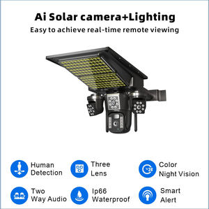 9MP V380 Pro Outdoor Solar Powered Wireless PTZ <strong>Camera</strong> 3 Lenses CCTV <strong>Security</strong> 4G Sim Card Solar Street <strong>Light</strong> <strong>Camera</strong> - Product Image 3