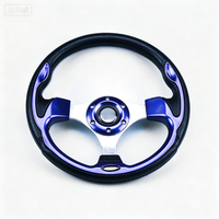 Volant de course universel pour voiturette de golf, en aluminium et PU, pour drift sportif