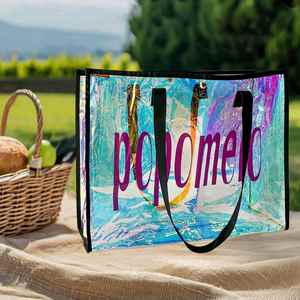 Bolso Tote Transparente de Verano 2025 con Estampado de Letras, Bolso de Hombro de PVC Transparente, Bolso de Viaje Tipo Jelly, Bolsos de Playa - Product Image 4