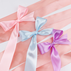 Jxia Satin Ribbon 4cm X 91m Solid Color Woven For Gift Packaging Hair Accessories Clothing Decor - Product Image 4