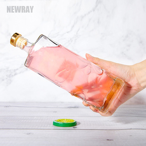 Newray Creative Rectangulaire <span class=keywords><strong>50</strong></span> <span class=keywords><strong>cl</strong></span> Bouteille De Vodka Bouteilles De Whisky <span class=keywords><strong>En</strong></span> <span class=keywords><strong>Verre</strong></span> Avec Bouchon De Liège Pour Vin De Liqueur - Product Image 5