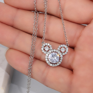 Collana con ciondolo classica e carina da donna, accessorio di moda in stile regalo di compleanno dolce - Product Image 2